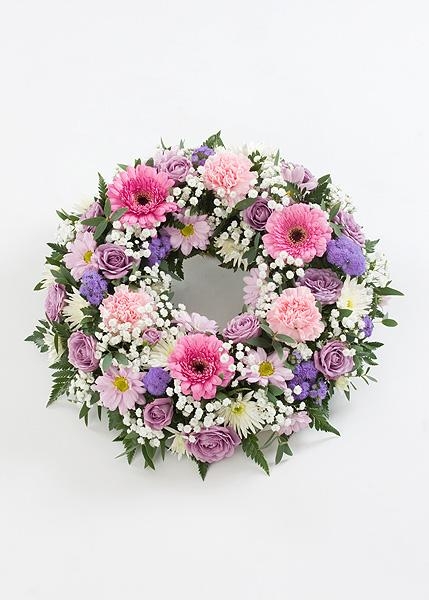 Pastel coloured Wreath